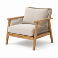 Fauteuil en acacia et corde résistante beige