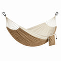 Hamac en coton beige et écru 200x150 cm
